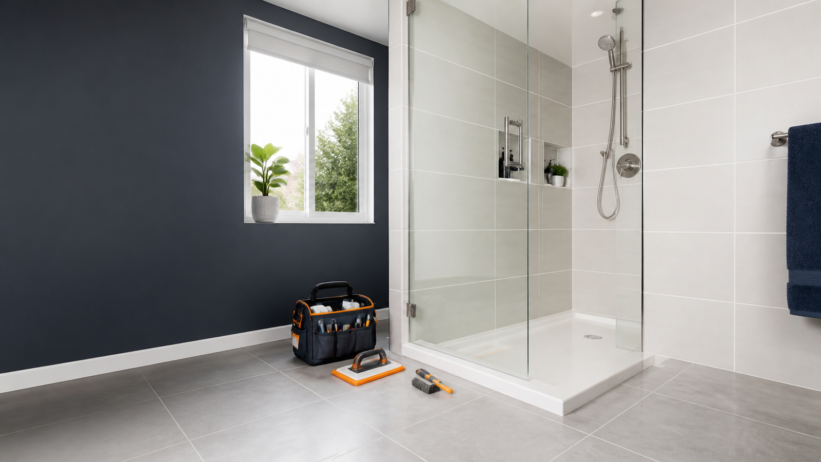 Restored tiled shower in New Zealand