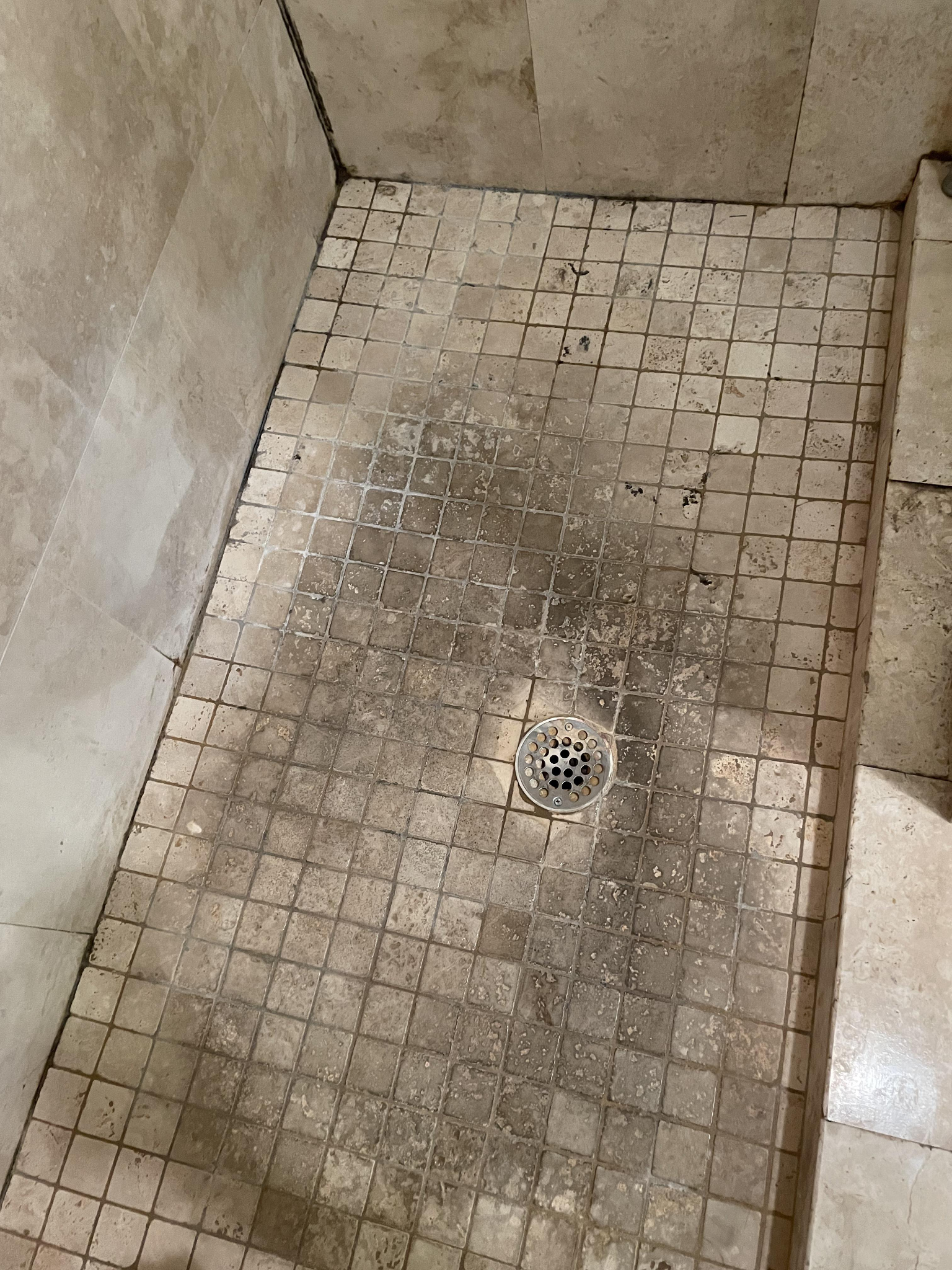 Before Bathroom grout refresh